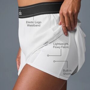 Alo Yoga Match Point Tennis Skirt - White